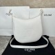 셀린느 Celine 114713 Heloise Cuir Triomphe Bag in Supple Calfskin White