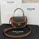 셀린느 Celine 10K502 Mini Besace Clea in Triomphe Canvas Calfskin Tan 15.5cm