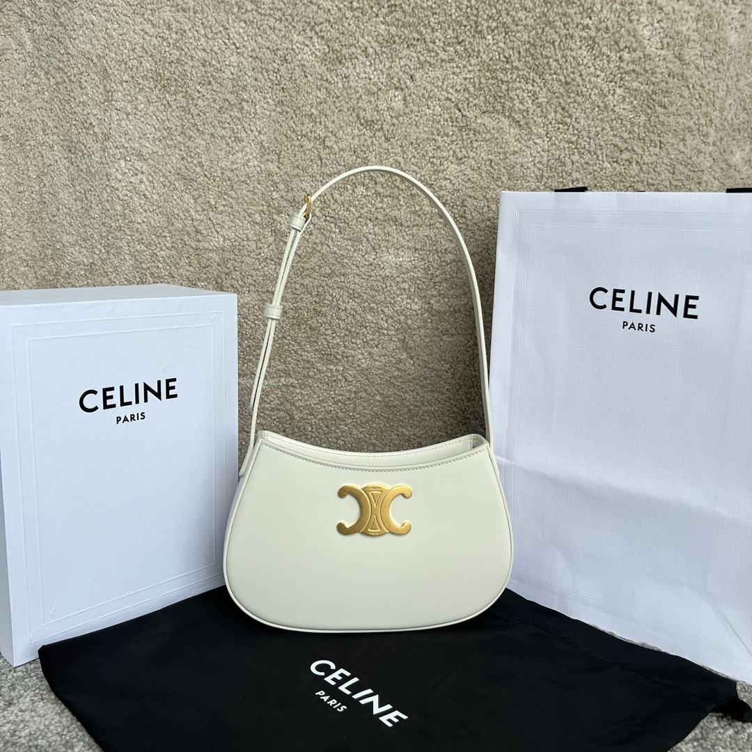 셀린느 Celine 115703 Medium Tilly Bag in Shiny Calfskin 22cm