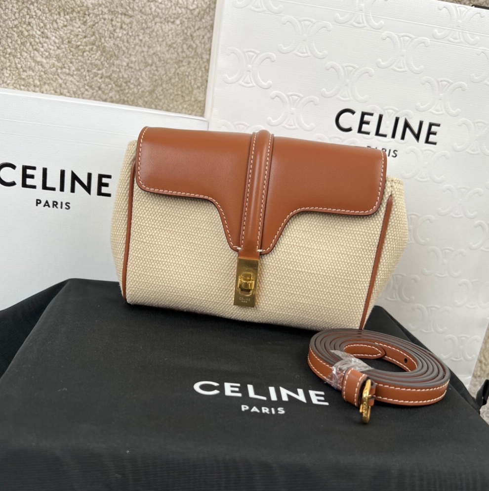 셀린느 Celine 10L353 Mini Soft 16 in Smooth Calfskin 18cm