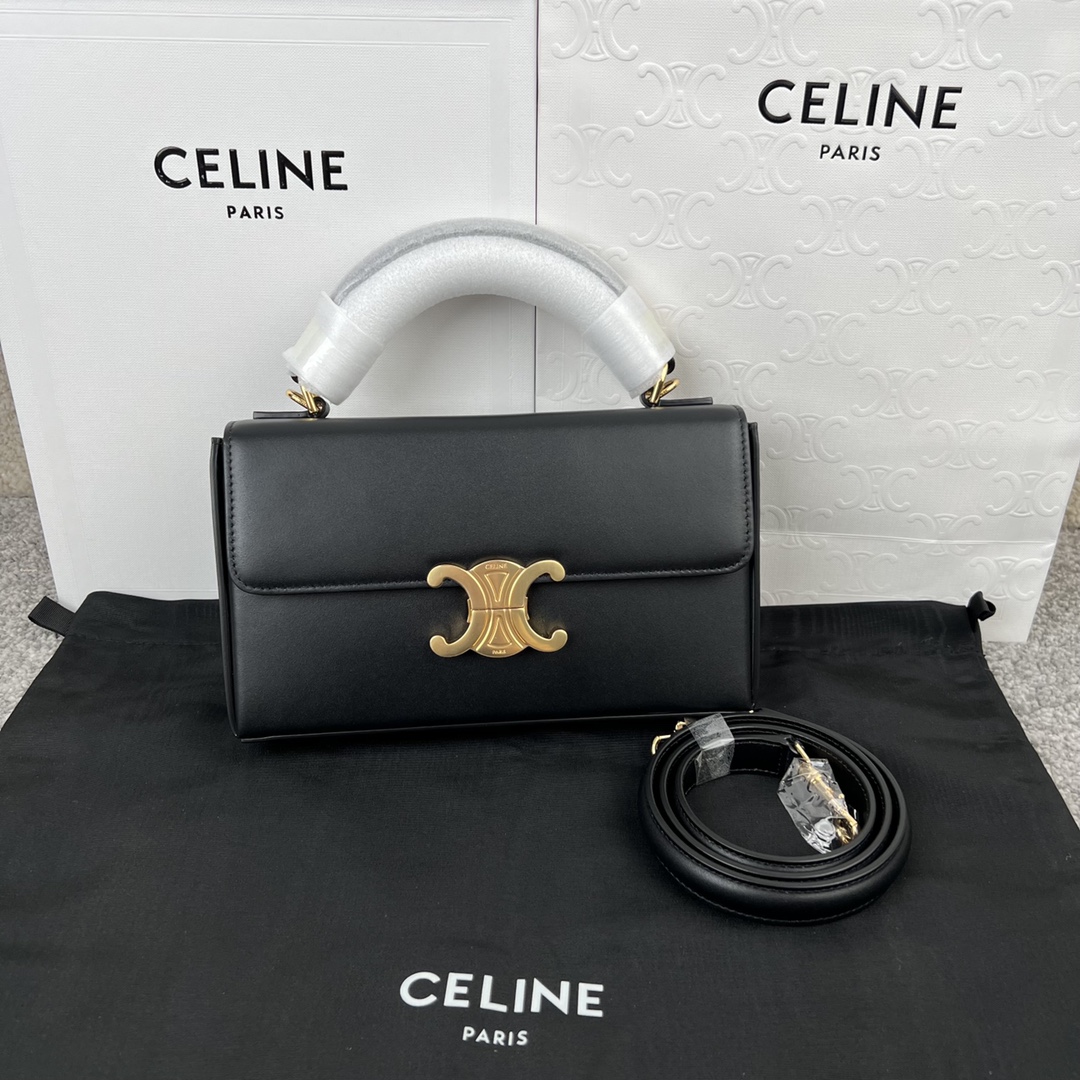 셀린느 Celine 199993 Box Triomphe in Natural Calfskin 22cm