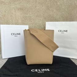 셀린느 Celine 189303 Small Sangle Bucket Bag in Soft Grained Calfskin