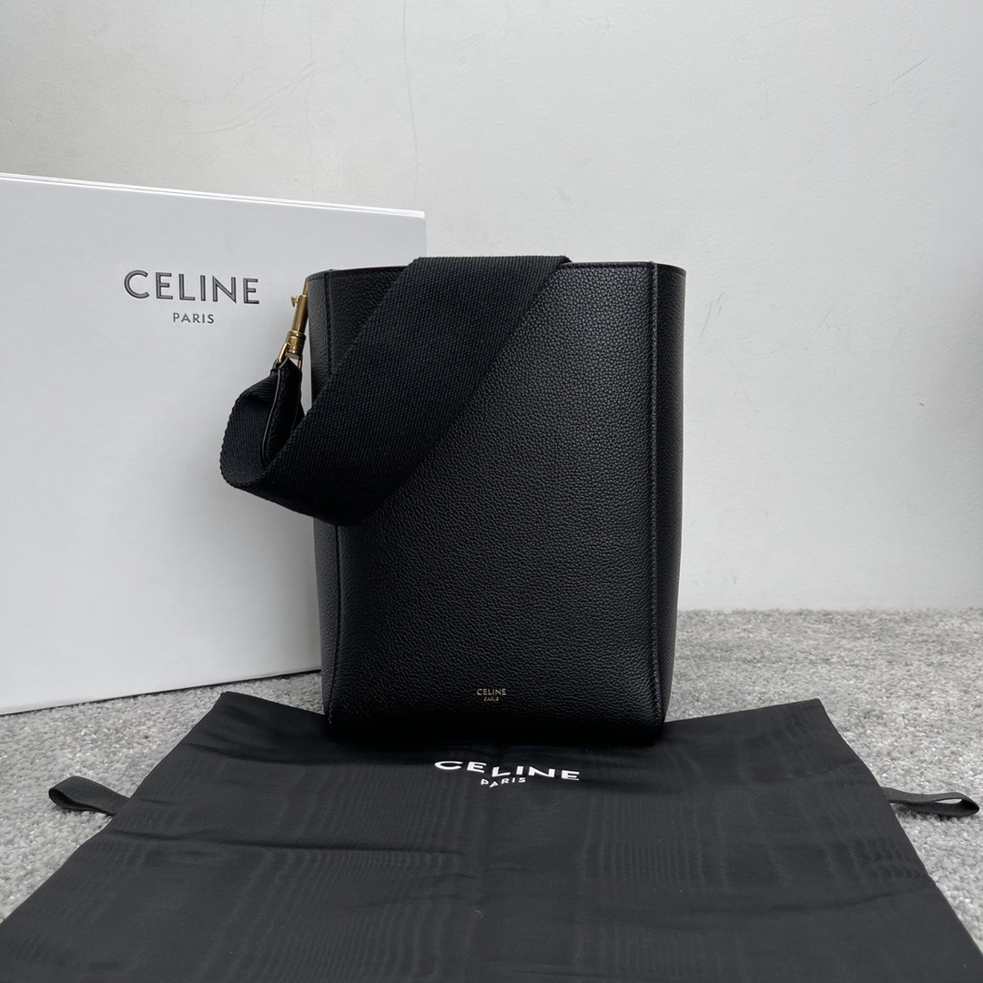 셀린느 Celine 189303 Small Sangle Bucket Bag in Soft Grained Calfskin