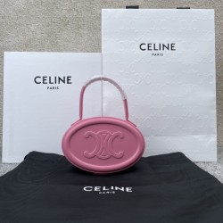 셀린느 Celine 198613 Oval Minaudiere Cuir Triomphe in Smooth Calfskin 14.5cm
