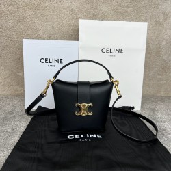 셀린느 Celine 10K943 Mini Bucket Triomphe in Smooth Calfskin