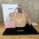 셀린느 Celine 115802 Teen Supple Celine Classic Panier in Raffia and Calfskin 21.5cm
