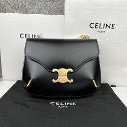 셀린느 Celine 199273 Besace Triomphe in Shiny Calfskin 24.5cm