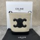 셀린느 Celine 198242 Small Bucket Cuir Triomphe in Textile and Calfskin