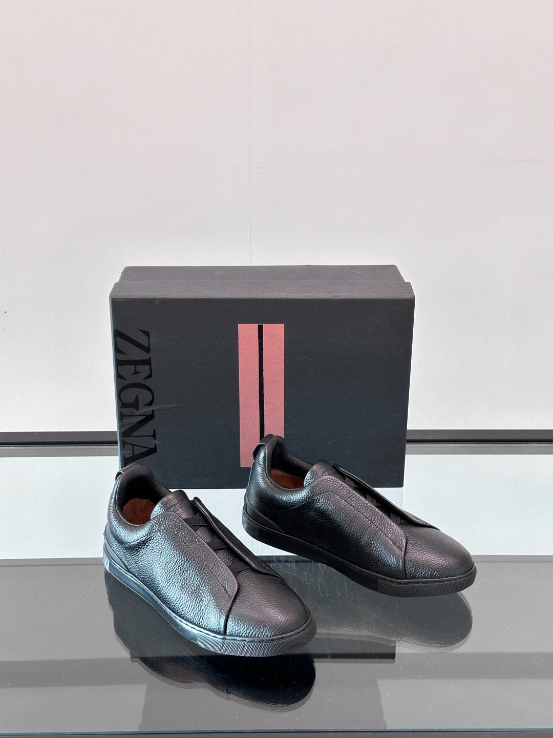 제냐 Zegna Triple Stitch 스니커즈