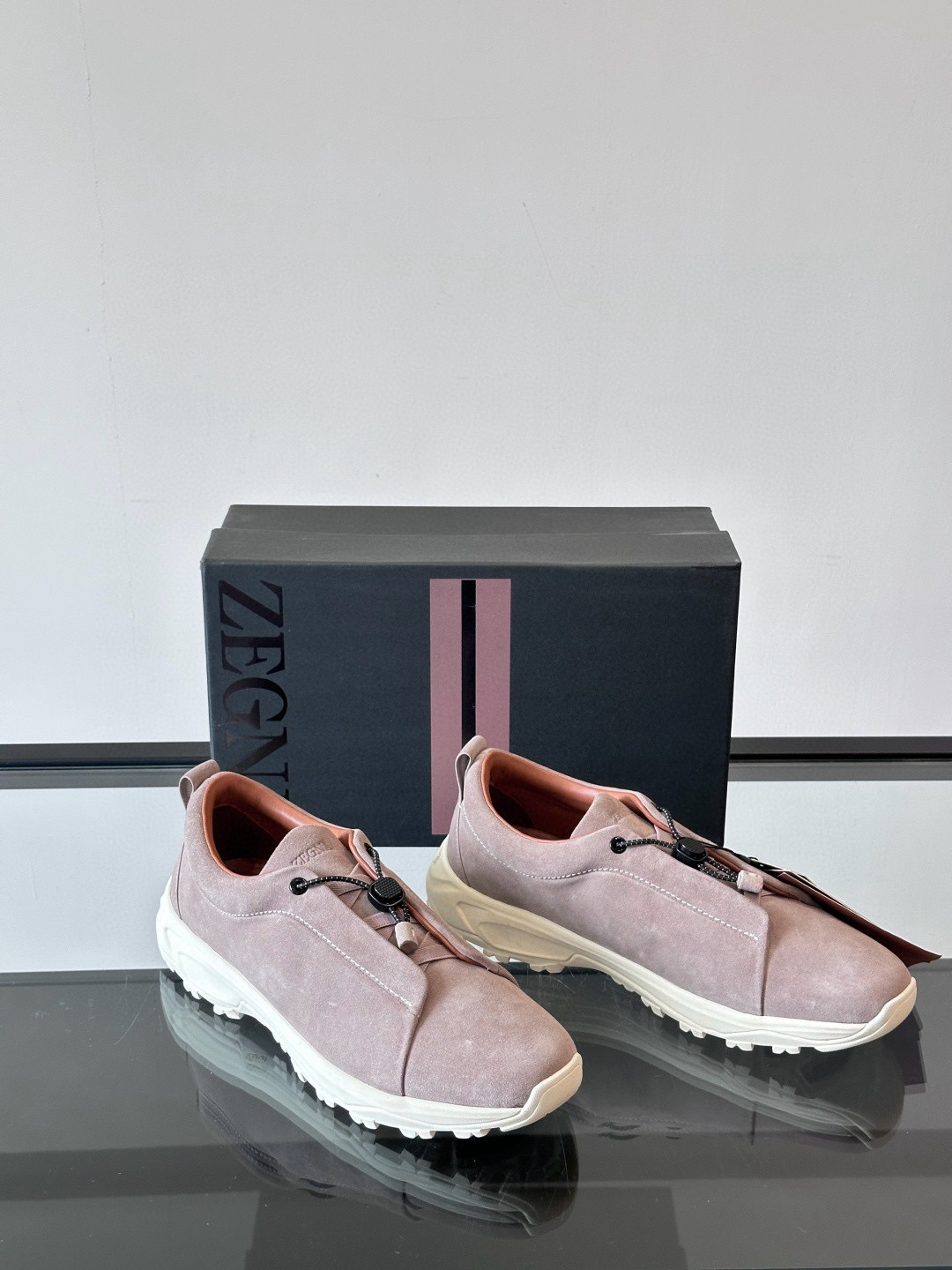 제냐 Zegna Triple Stitch 스니커즈