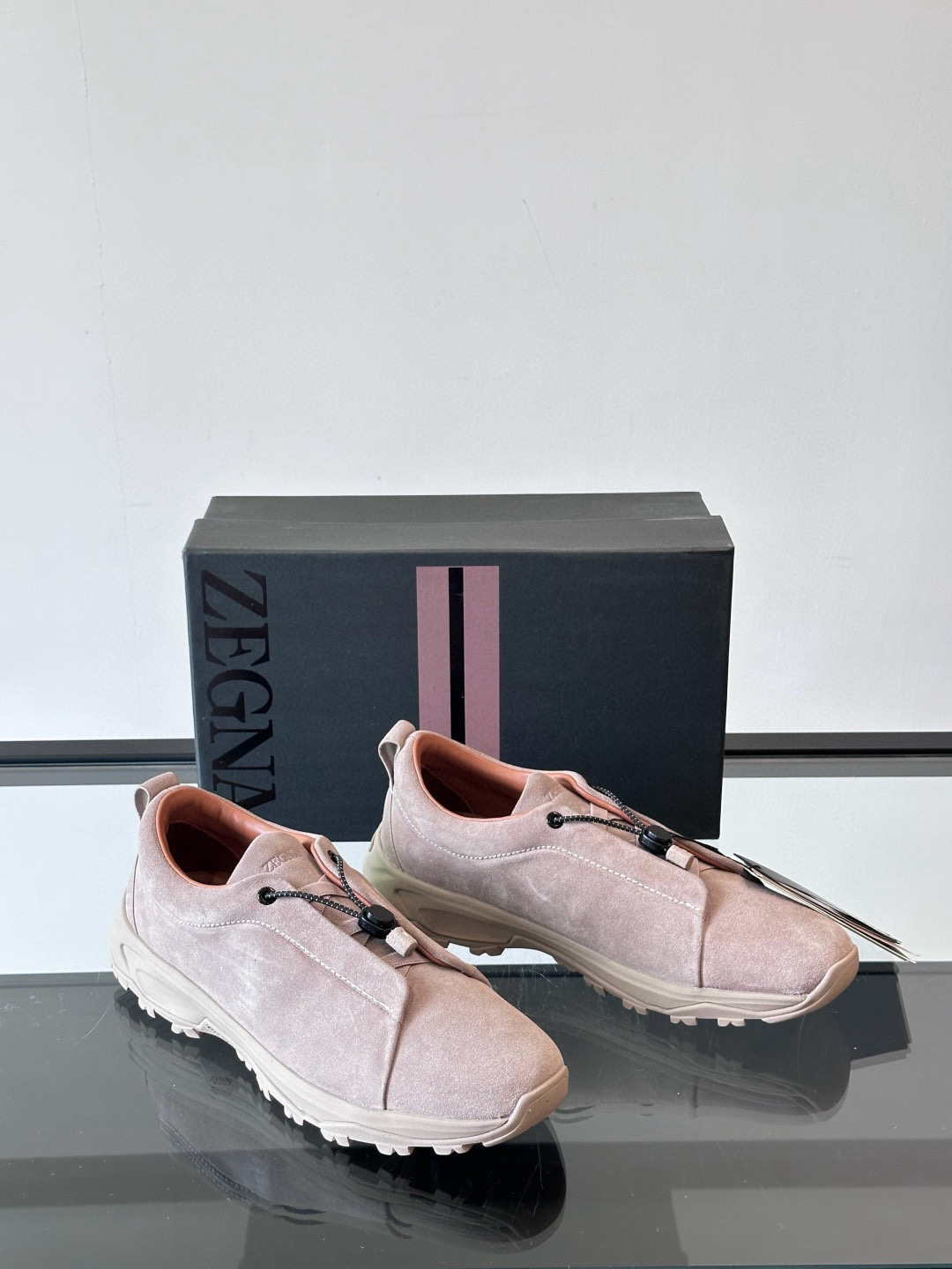 제냐 Zegna Triple Stitch 스니커즈