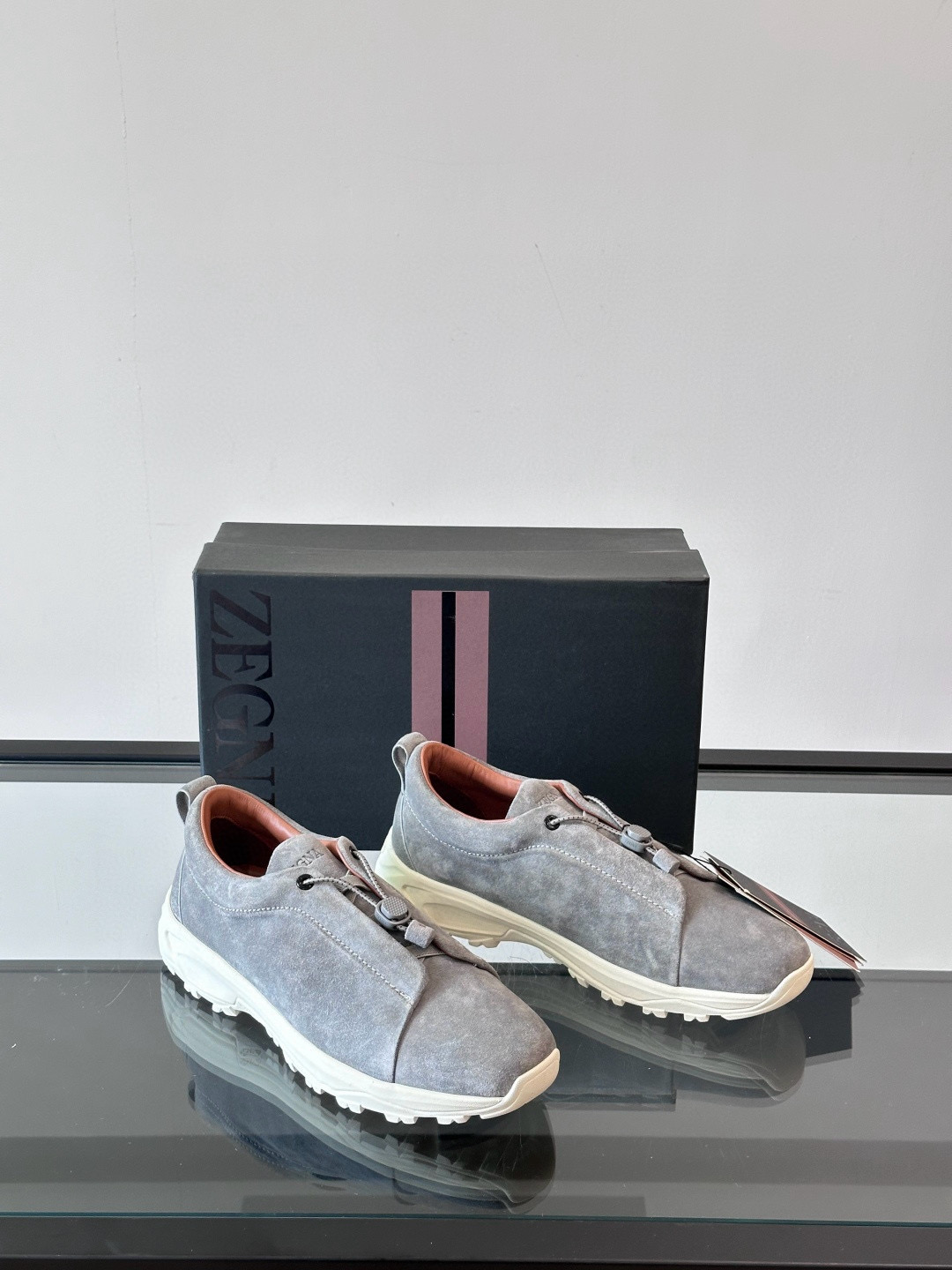 제냐 Zegna Triple Stitch 스니커즈