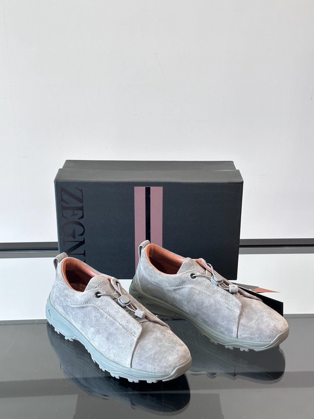 제냐 Zegna Triple Stitch 스니커즈