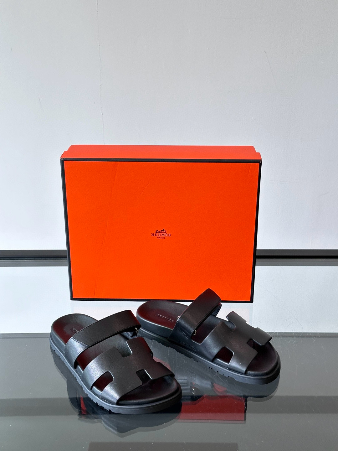에르메스 Hermes Chypre Sandal Epsom 슬리퍼