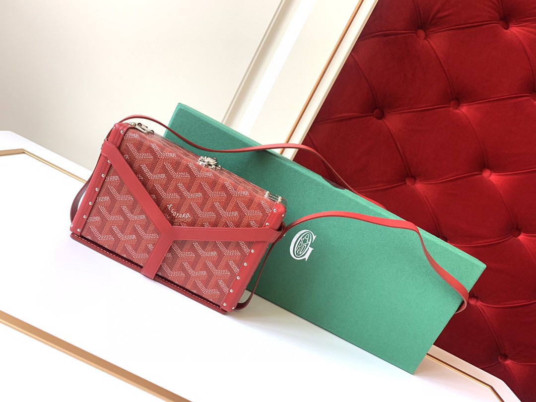 고야드 Goyard  8210 Minaudiere Trunk Shoulder Bag 16.5cm
