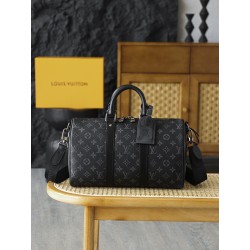 【AS】루이비통 Louis Vuitton M46655 Keepall Bandouliere 35 Monogram Eclipse