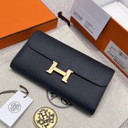 에르메스 Hermes Constance Togo Epsom 2Z Blue Nuit/gold
