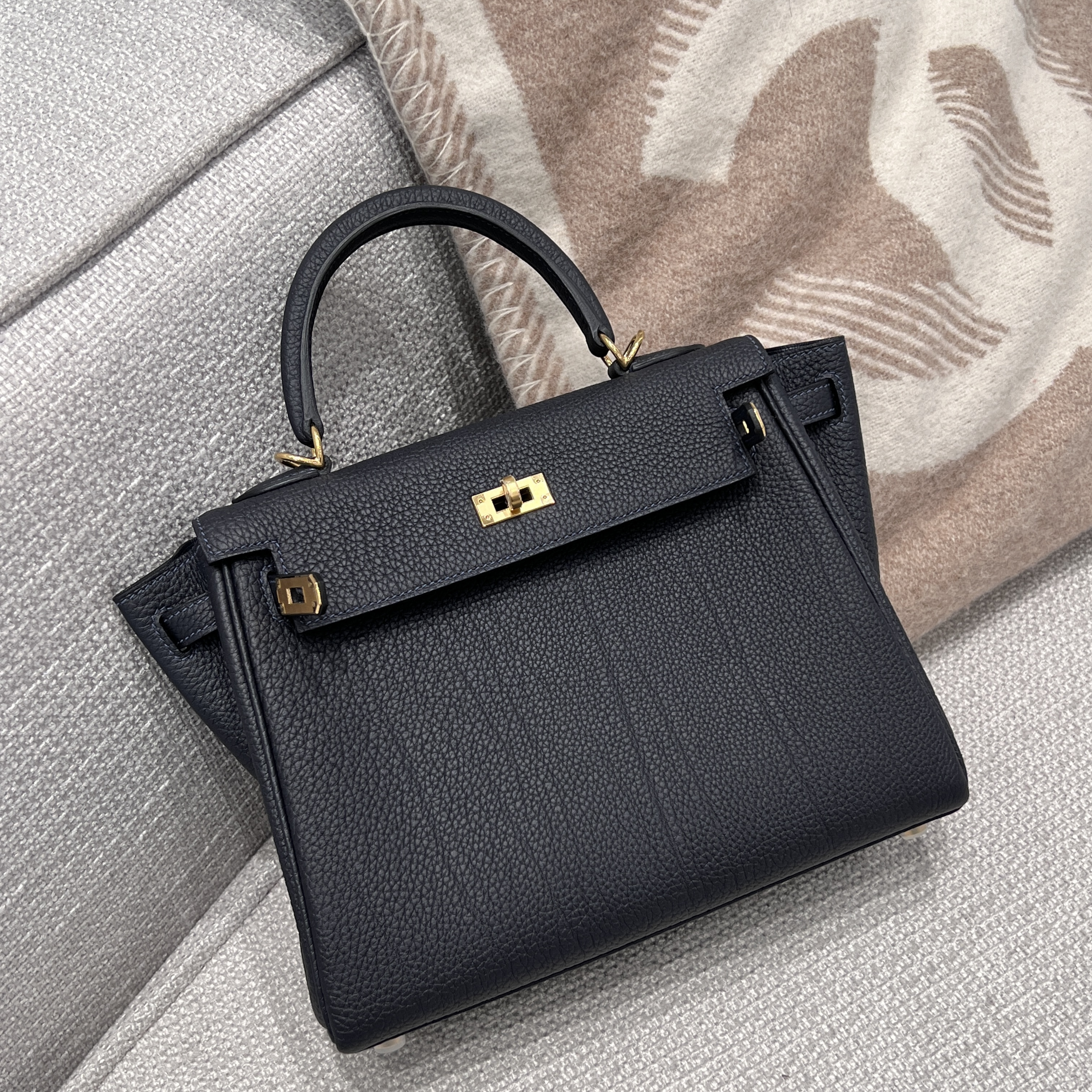 에르메스 Hermes Kelly 25cm Germany Leather 3Y Caban/gold