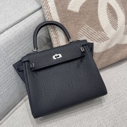 에르메스 Hermes Kelly 25cm Germany Leather 3Y Caban/silver