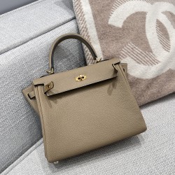 에르메스 Hermes Kelly 25cm Germany Leather 8Q Beige Marfa/gold