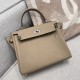 에르메스 Hermes Kelly 25cm Germany Leather 8Q Beige Marfa/silver
