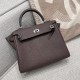 에르메스 Hermes Kelly 25cm Germany Leather 46 Ebene/silver