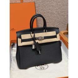 에르메스 Hermes Birkin 25cm Togo 89 Noir/silver