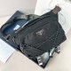 프라다 Prada 2VH201 스피드록 리나일론 및 가죽 숄더백 30cm