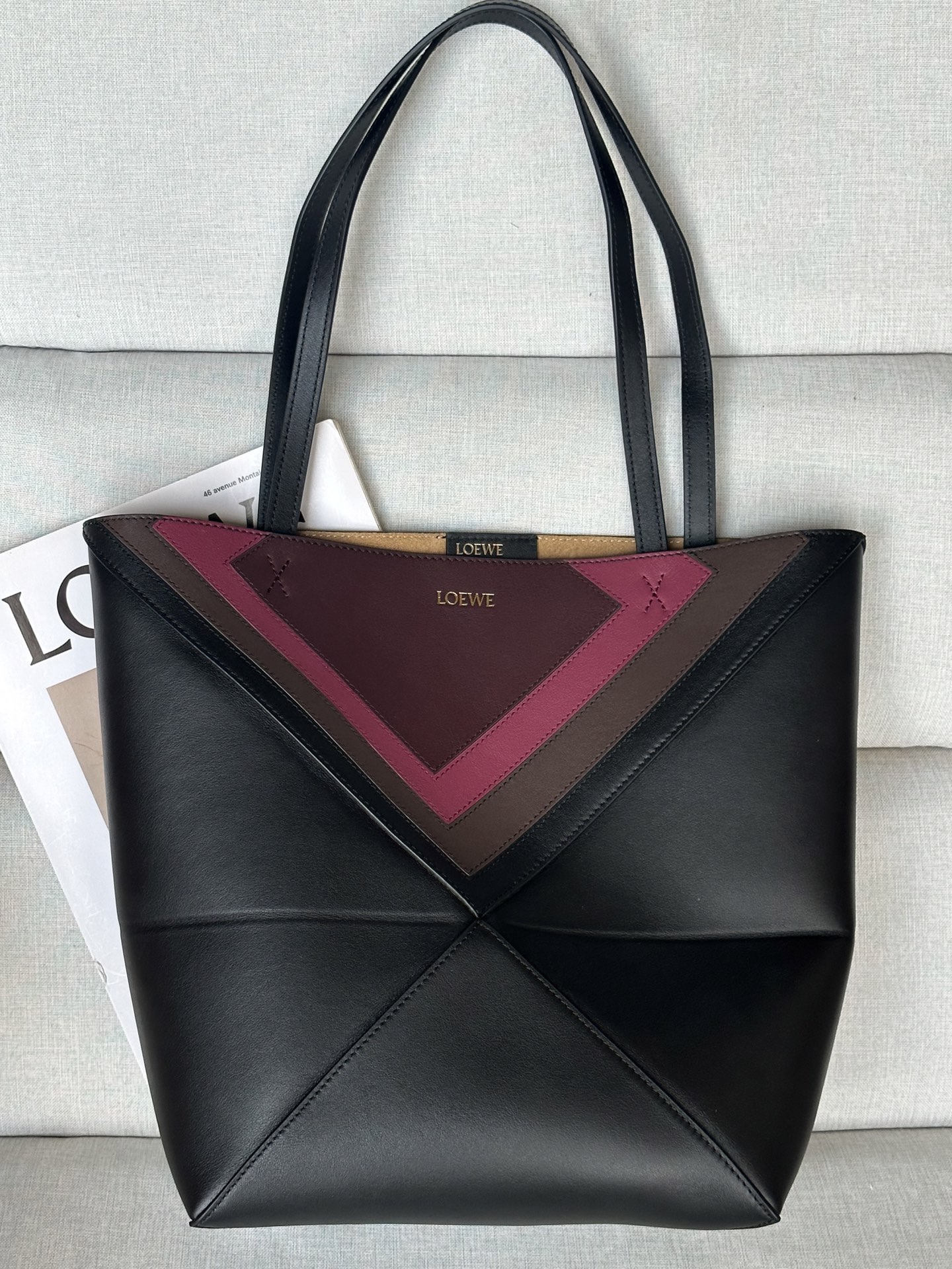 로에베 1762-1 Loewe ×Josef and Anni Albers tote