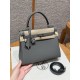 에르메스 Hermes Kelly 25cm Togo 0L Gris Meyer/silver