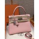 에르메스 Hermes Kelly 28cm Togo 3Q Rose Sakura/silver