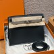에르메스 Hermes Kelly danse 22cm Evercolor 89 Noir and M8 Gris Asphalted/gold