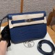 에르메스 Hermes kelly depeches 25cm 73 Blue Saphir/silver