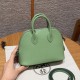 에르메스 Hermes Mini Bolide 18cm Evercolor 3i Vert Criquent/silver
