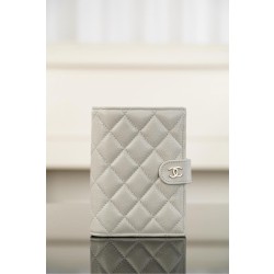 샤넬 Chanel 24k Passport Holder grey 14cm