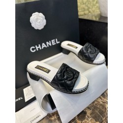 샤넬 CHANEL 25P 슬리퍼 Black