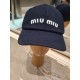 미우 미우 MIU MIU 베이스볼 캡 Blue