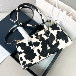 프라다 Prada 1Ba457 갤러리아 미디엄 프린트 가죽 핸드백 30cm