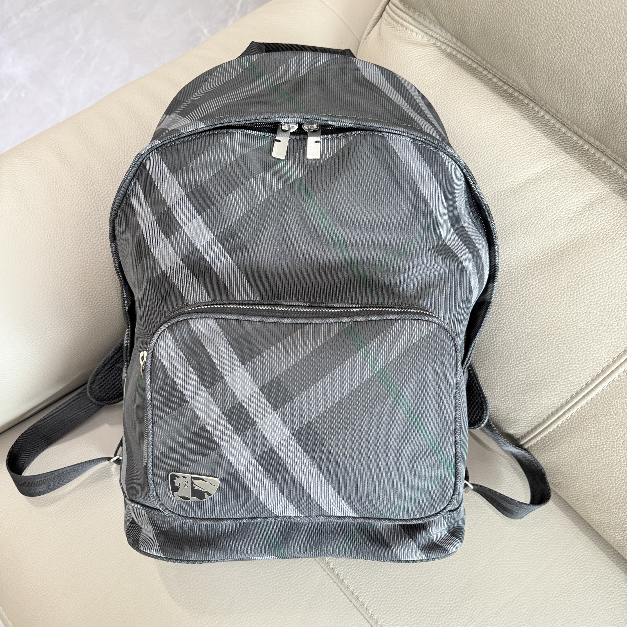 버버리 Burberry 7347 Grid Backpack