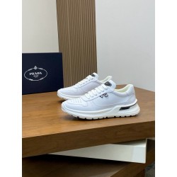 프라다 Prada Downtown 스니커즈 White