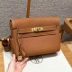 에르메스 Hermes Kelly Messenger 24cm Evercolor 37 Gold/gold