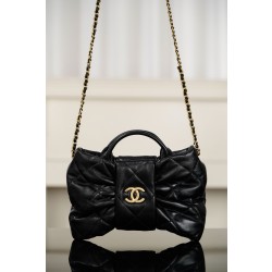샤넬 Chanel 25k AS5849 Bow bag Black 26cm