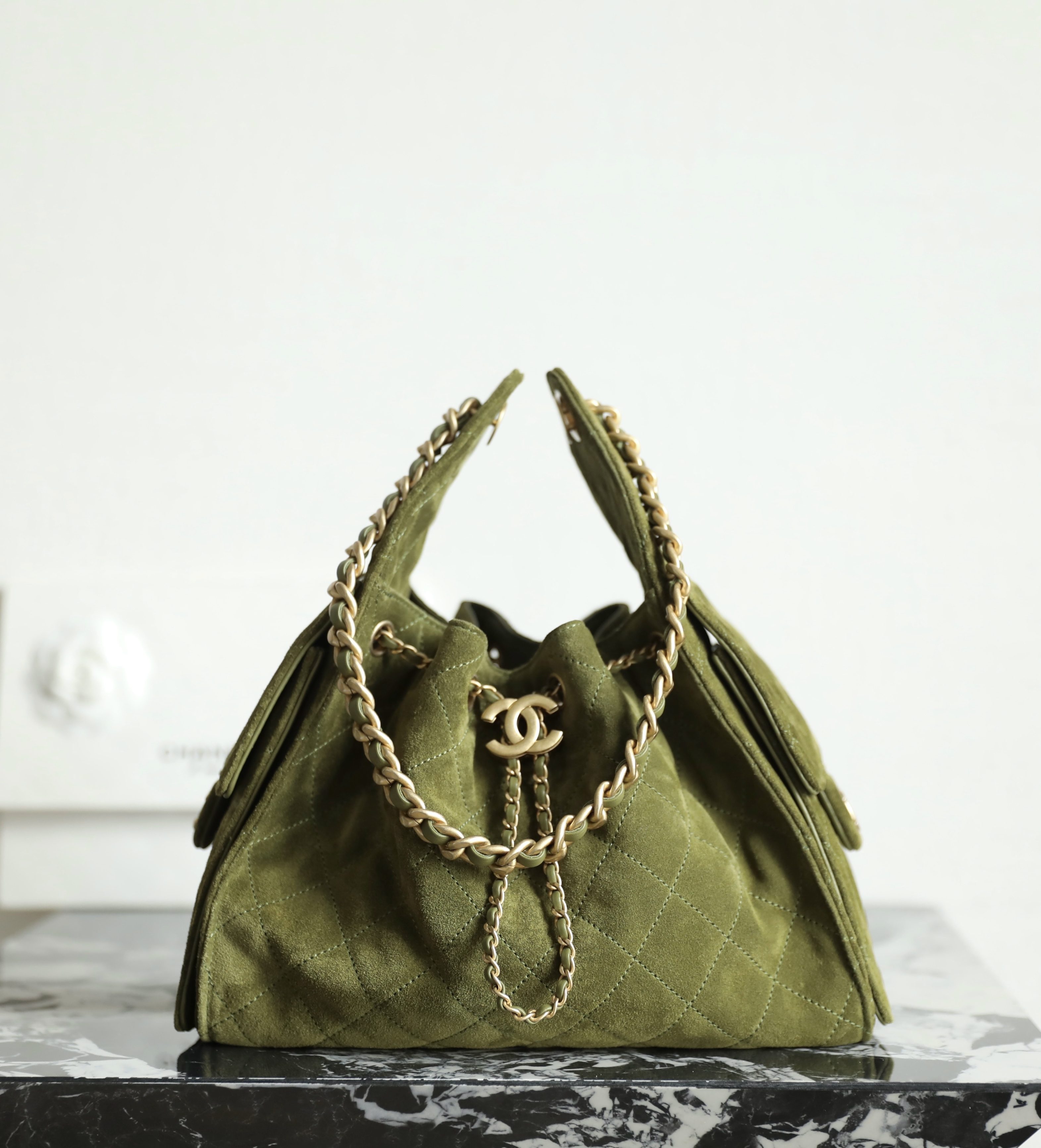 샤넬 CHANEL C-571 25Small Handbag AS5293 Green 26cm