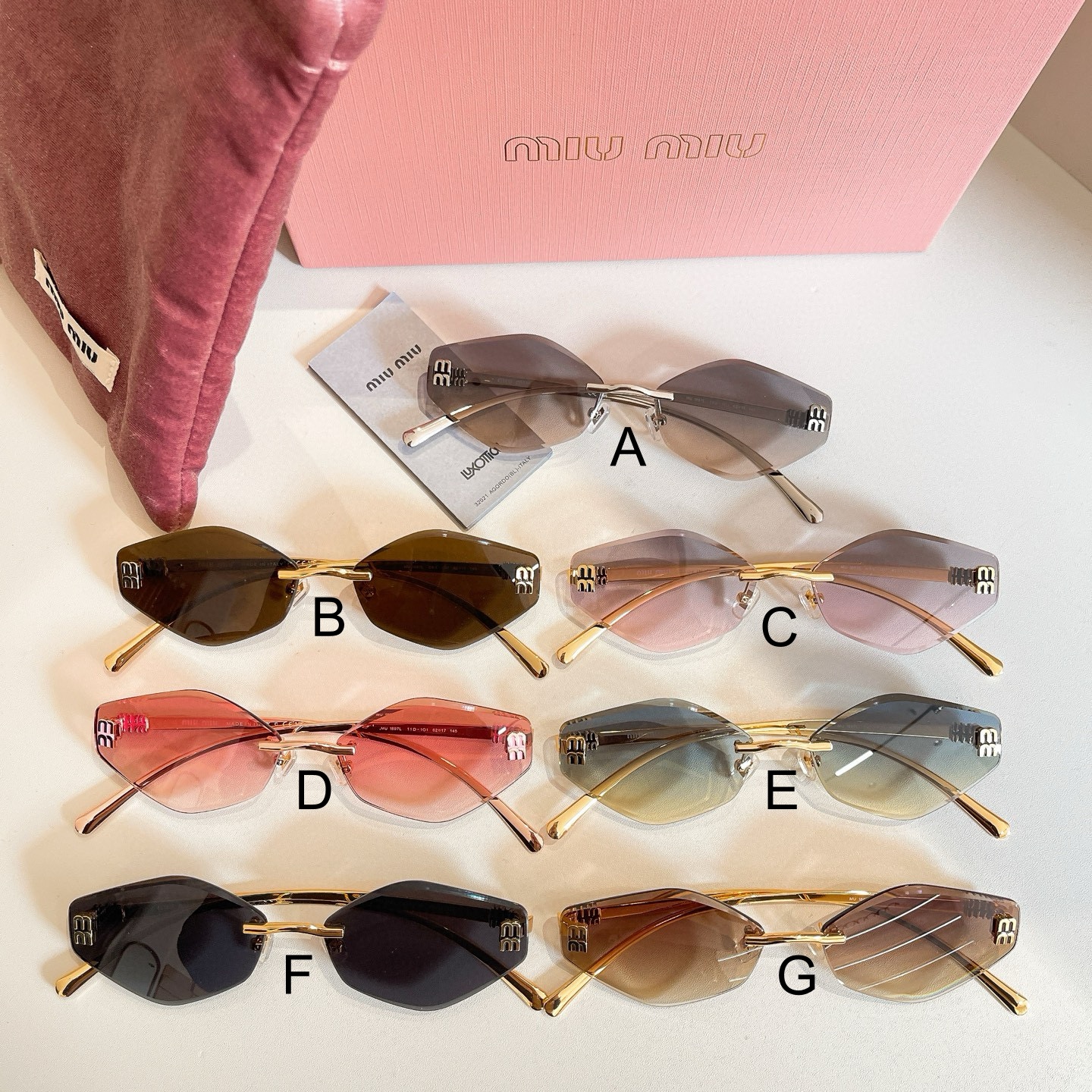 미우 미우 MIU MIU MU 1897L 62口17-145