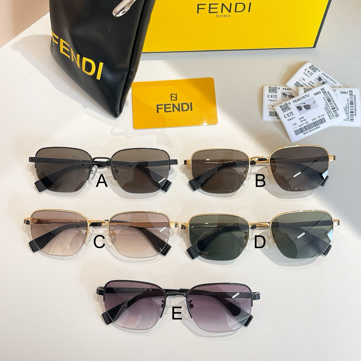 펜디 FENDI FE40197U 54口18-145