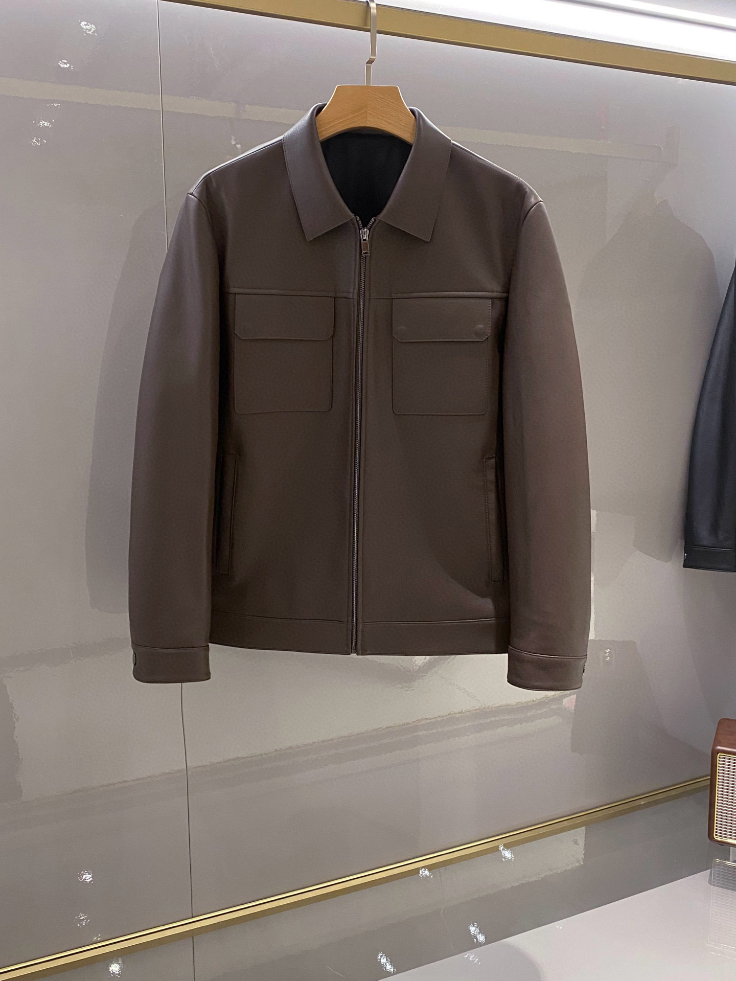 제냐 Zegna 레더자켓