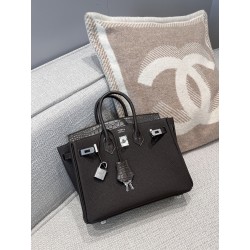 에르메스 Hermes Birkin 25cm Touch France Hcp Alligator crocodile 46 Ebene/silver
