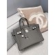 에르메스 Hermes Birkin 30cm Germany Leather 0L Gris Meyer/silver