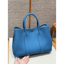 에르메스 Hermes Garden party 30cm Negonda B3 Blue Zanzibar