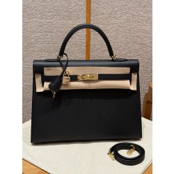 에르메스 Hermes Kelly 40cm Epsom 89 noir/gold